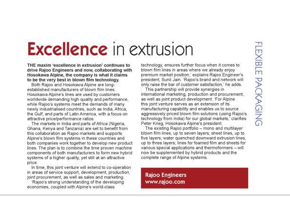 Excellence in extrusion - flexible packaging :