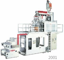 Introduced world's highest output TQPP downward extrusion blown film line at Plastivision 2002, christened Aquaflex.