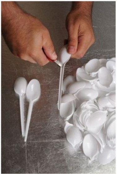 Amazing - plastic bottle and plastic spoons