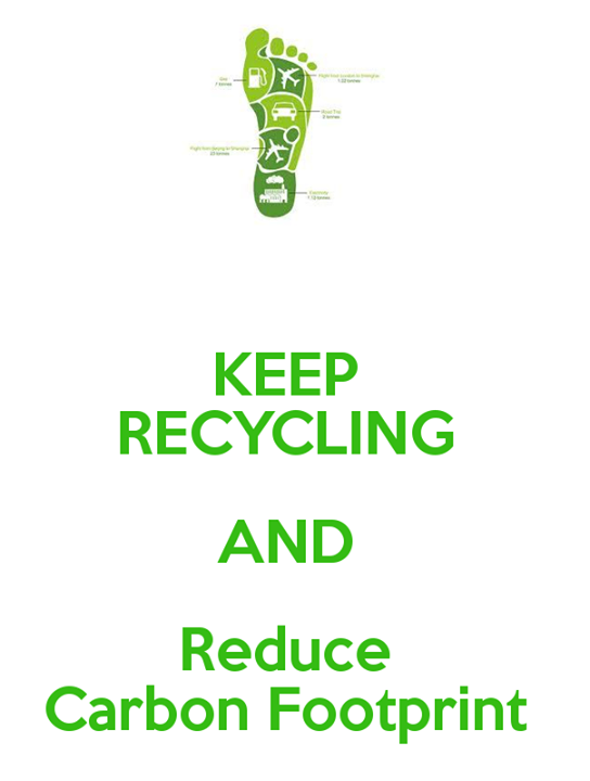 #Recycle #CarbonFootPrint