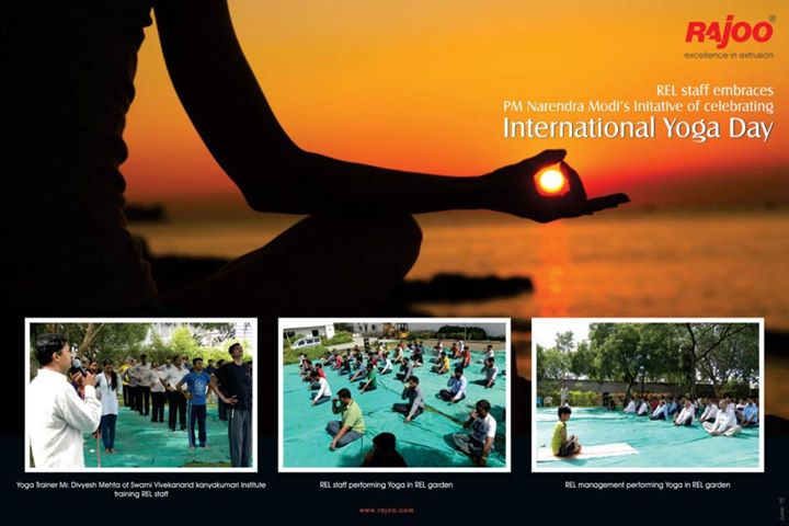 REL Staff embraces PM Narendra Modi's Initiative of celebrating International Yoga Day