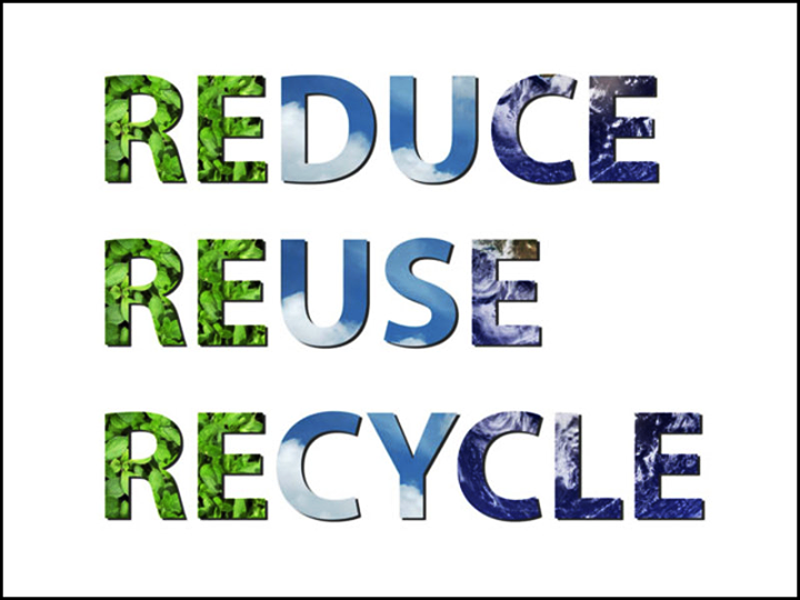 When it comes to #LivingGreen, follow the 3R mantra: #Reuse - #Reduce - #Recycle.