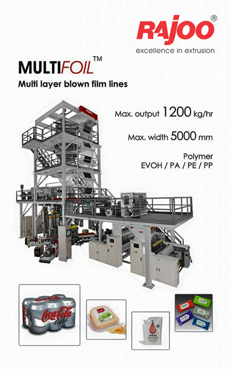 Rajoo Engineers, biodegradable film machine, nonwoven fabric machine, cup stacking machine, extruder for plastic, extrusion machinery, film inflation machine, green house film machine, hdpe pipe plant, inline dripper line, inline lateral pipe, machinery exporter, nine layer blown film machine, nonwoven bag making machine, plastic dunnage bag film, plastic Extruder, plastic processing equipment, plastic processing machinery, pvc conduit pipe, flexible pvc pipe, pvc medical pocket, pvc medical tube, pvc pipe diameter and thickness control, stretch film machine, thick thin sheet lines, thick thin sheet lines, twin screw pipe plant, twin screw pvc extruder, twin screw pvc pipe plant, wpc profile machine, sheet line , extrusion lines