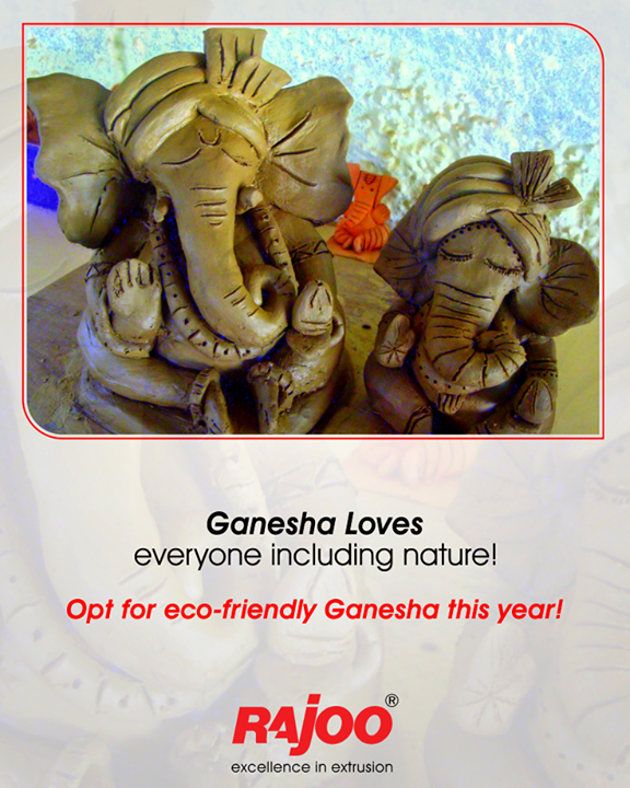 Let’s pledge to welcome eco-friendly Ganesha this Ganesh Chaturthi for our environment! 

#EcoFriendlyGanesha #GoGreen #GaneshChaturthi #RajooEngineers #Rajkot