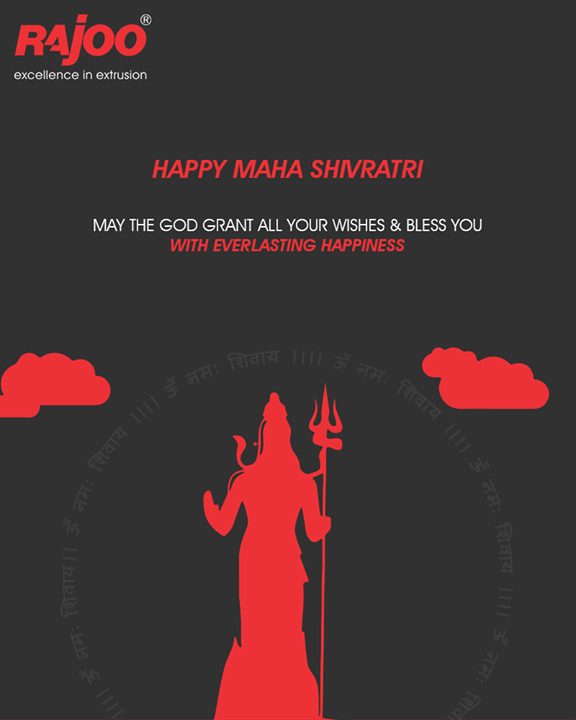 May the God grant all your wishes & bless you with everlasting happiness. 

#HappyMahaShivratri #MahaShivratri #Shivratri #LordShiva #RajooEngineers #Rajkot #PlasticMachinery #Machines #PlasticIndustry