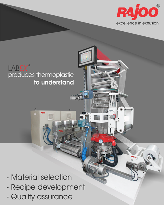 LabEX – Combo can be used as a laboratory line for testing and developing of new formulations and products, process and parameter control is of utmost significance.

#RajooEngineers #Rajkot #PlasticMachinery #Machines #PlasticIndustry