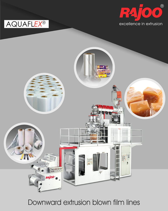 AQUAFLEX blown film lines are downward extrusion water quenched universal application film lines to produce various combinations of PP and PE grades tailored to customer's specific requirements.
 
#RajooEngineers #Rajkot #PlasticMachinery #Machines #PlasticIndustry