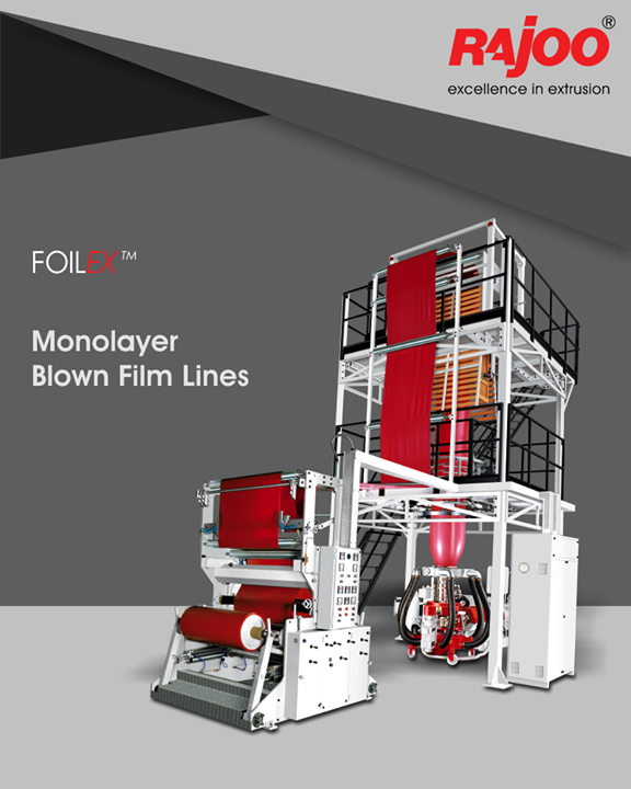 Customers opting for FOILEX can be sure to produce best film quality with economical use of resources, short start-up and low change-over times as well as reduced waste and high productivity.

#RajooEngineers #Rajkot #PlasticMachinery #Machines #PlasticIndustry