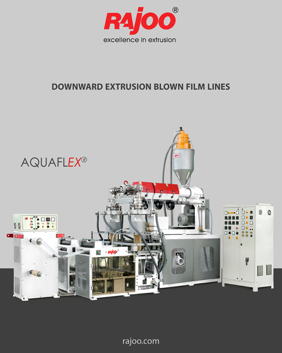 AQUAFLEX blown film lines are downward extrusion water quenched universal application film lines to produce various combinations of PP and PE grades tailored to customer's specific requirements. 

#RajooEngineers #Rajkot #PlasticMachinery #Machines #PlasticIndustry