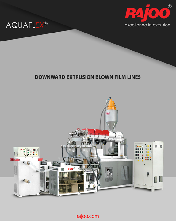 AQUAFLEX blown film lines are downward extrusion water quenched universal application film lines to produce various combinations of PP and PE grades tailored to customer's specific requirements.

#RajooEngineers #Rajkot #PlasticMachinery #Machines #PlasticIndustry