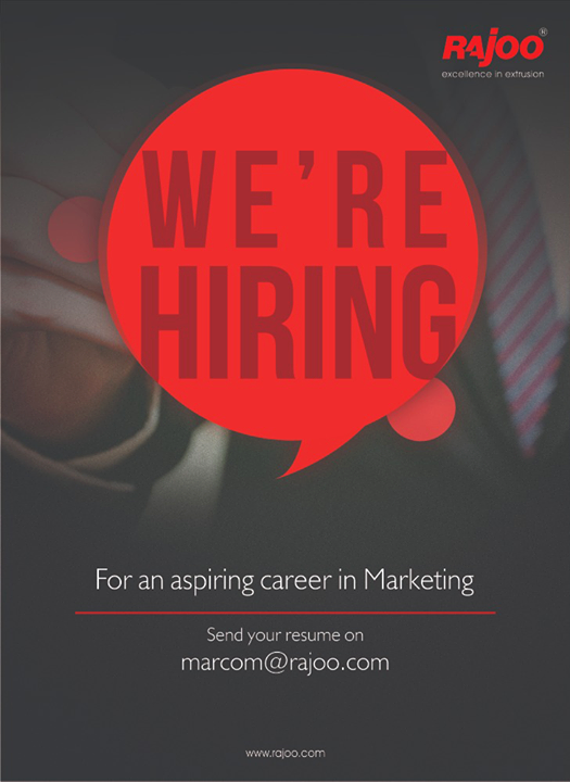 We're hiring!

#Jobs #Recruitment #JoinUs #RajooEngineers #Rajkot #PlasticMachinery #Machines #PlasticIndustry