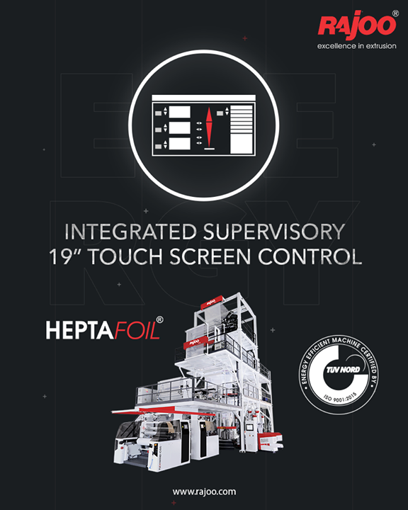 Heptafoil – 7 layer blown film lines are customized based on films to be produced, as such, there are no generic machine configurations. 7 layer blown film lines are available with advanced automation features like integrated material conveying, GSM control, gravimetric blending and  Integrated touch screen based supervisory process control is provided thus rendering it operator friendly.

#Heptafoil #RajooEngineers #Rajkot #PlasticMachinery #Machines #PlasticIndustry