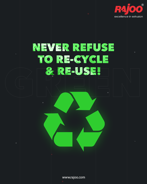 Although our planet is spacious; there is no room for the piles of unwanted & un-decomposed wastes.

Awaken up to the benefits of recycling and never refuse to reduce and reuse for the purpose of civic good.

#RajooEngineers #Rajkot #PlasticMachinery #Machines #PlasticIndustry