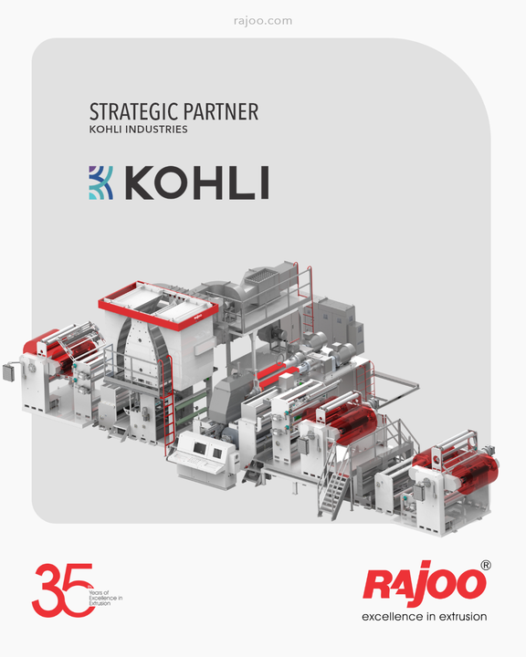 It took a mere 48 months since inception for Rajoo to flap its wings and create a flutter in the global plastic extrusion machinery market. With Strategic partnership, we strive to mark a global footprint of our company and our nation

Register for live demo of a range of multi layer blown film lines and extrusion machines
https://www.rajoo.com/request_a_demo.html

#RajooEngineers #Rajkot #PlasticMachinery #Machines #PlasticIndustry
