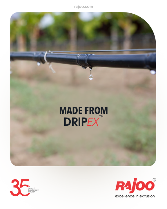 Rajoo offers drip irrigation extrusion systems for round and flat dripper with servo-driven dripper insertion device for pipe OD ranging from 12 to 20mm at max output 300kg/hours and max line speed 150mpm.

To know more, visit: https://www.rajoo.com/dripex.html

#RajooEngineers #Rajkot #PlasticMachinery #Machines #PlasticIndustry