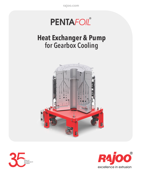 Pentafoil, the 5 Layer Blown Film Line, is equipped with a special Heat Exchanger & Pump for Gearbox Cooling for better efficiency & longevity.

#RajooEngineers #Rajkot #PlasticMachinery #Machines #PlasticIndustry