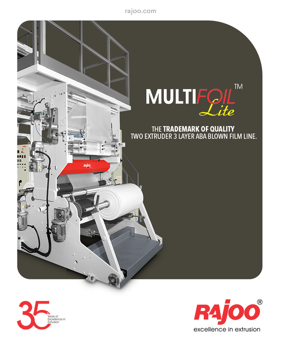 The Multifoil Lite is available with advanced automation features like integrated material conveying, GSM control, gravimetric blending. Its application is for manufacturing shopping and courier bags, beverage packaging and product packaging. 

#RajooEngineers #Rajkot #PlasticMachinery #Machines #PlasticIndustry #Packaging #Development #Production