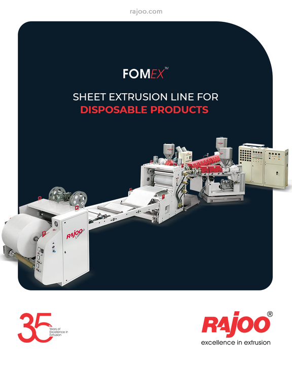 Fomex is equipped with fully automated die with motorized die gap adjustment and digital die gap display with oil cooling to reduce start-up time and ease of operation.

#RajooEngineers #Rajkot #PlasticMachinery #Machines #PlasticIndustry