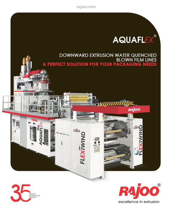 AQUAFLEX has a range of completely new packaging solutions. Its application is for food packaging, vacuum bags and oil packaging. The production output of upto 400kg/hour is possible.

#RajooEngineers #Rajkot #PlasticMachinery #Machines #PlasticIndustry #Packaging #Development #Production