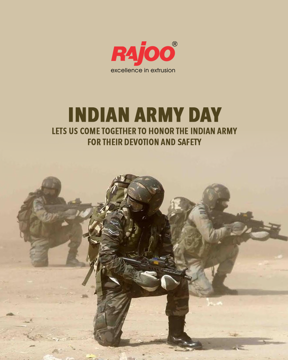 Let's us come together to honor the indian army for their devotion and safety

#IndianArmy #IndianArmyDay #JaiHind #IndianArmyDay2022 #RajooEngineers #Rajkot #PlasticMachinery #Machines #PlasticIndustry