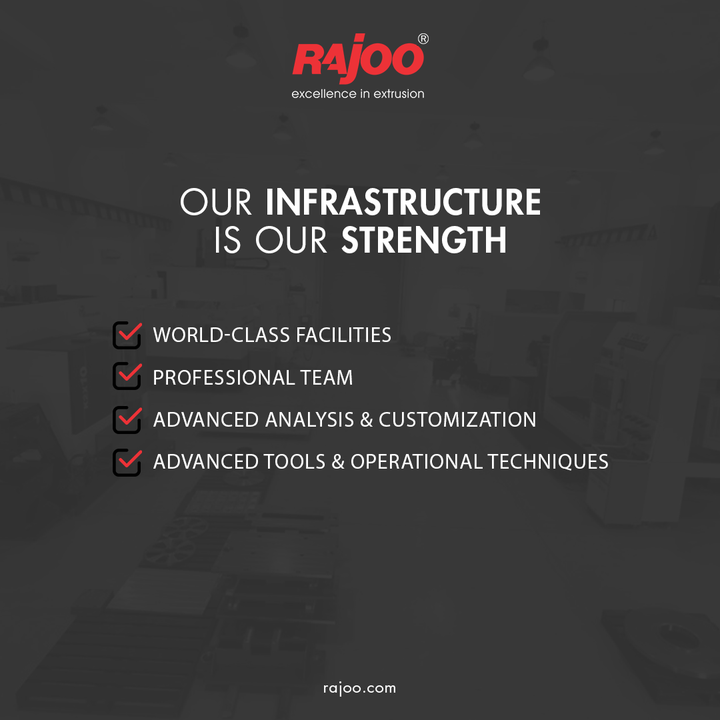 We consider our infrastructure as our innate strength. Our unit is established with the most latest technology facilities. The infrastructure makes our work simpler and smarter!
.
.
.
#Infrastructure #RajooEngineers #Rajkot #PlasticMachinery #Machines #PlasticIndustry
