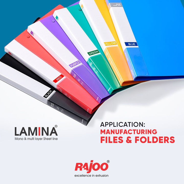 LAMINA processes various polymers. It caters to the production of a vast range of products. Its application is in making stationery file folders. 

For more information,
Visit our website,
https://www.rajoo.com/lamina.html
.
.
.
#Lamina #Polymers #RajooEngineers #Rajkot #PlasticMachinery #Machines #PlasticIndustry