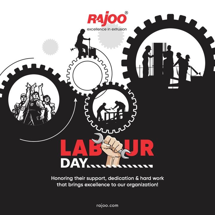 Honoring their support, dedication & hard work that brings excellence to our organization!

#LabourDay2022 #LabourDay #HappyLabourDay #MayDay #RajooEngineers #Rajkot #PlasticMachinery #Machines #PlasticIndustry