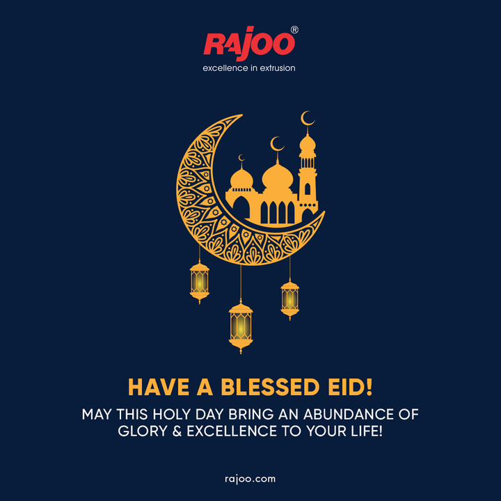 Have a blessed Eid!
May this holy day bring an abundance of glory & excellence to your life!

#EidMubarak2022 #EidAlFitr2022 #EidMubarak🌙 #EidulFitr #RajooEngineers #Rajkot #PlasticMachinery #Machines #PlasticIndustry