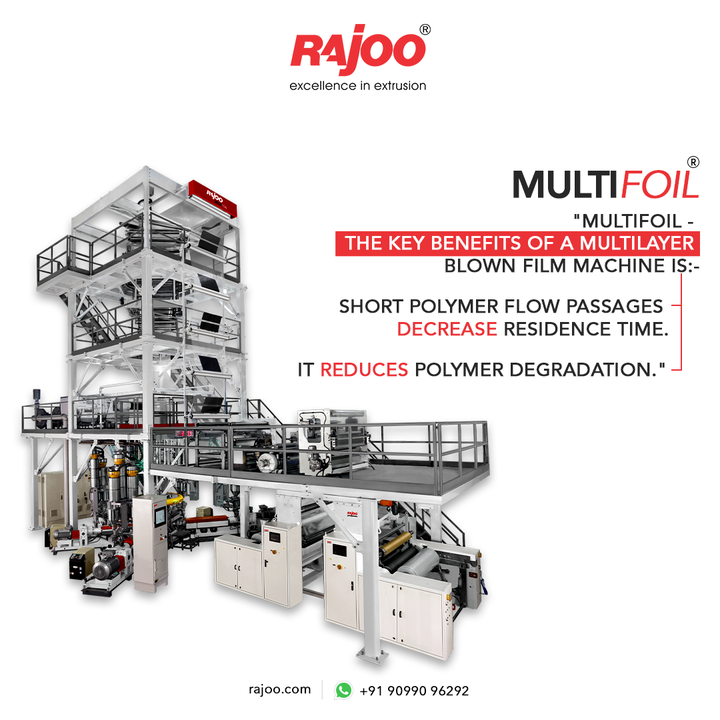 There are many benefits of Multifoil. The short polymer flow passages decrease residence time which is of great benefit when processing thermally sensitive materials and reduces polymer degradation.

For more information,
Visit our website,
https://www.rajoo.com/multifoil.html
.
.
.
#RajooEngineers #Rajkot #PlasticMachinery #Machines #PlasticIndustry