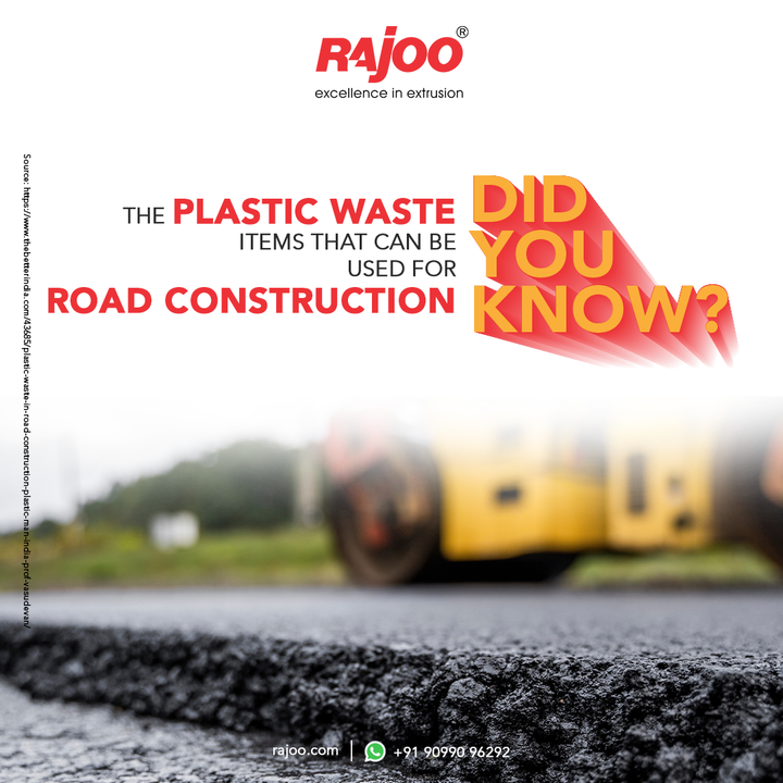 The advantages of using waste plastics for road construction are many. The process is easy and does not need any new machinery. 

Plastic waste items like plastic carry bags, plastic cups, plastic packaging for potato chips, biscuits, chocolates, etc. are used. 

#DidYouKnow #RajooEngineers #Rajkot #PlasticMachinery #Machines #PlasticIndustry