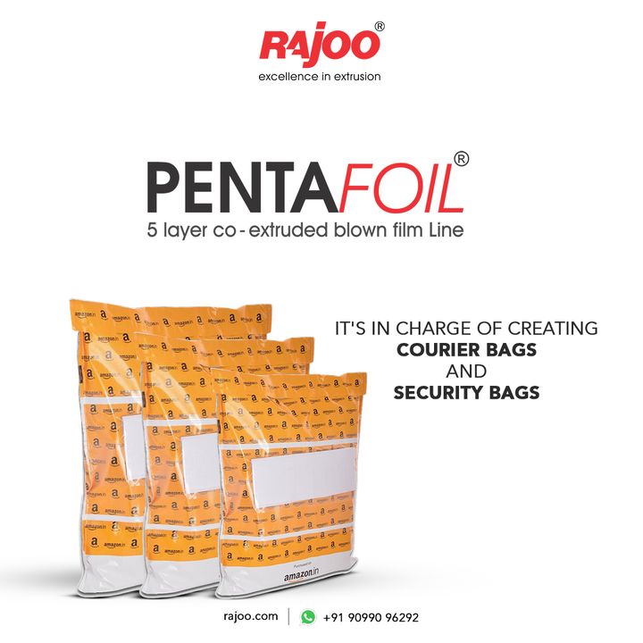 The number of overlaps in the Pentafoil – 5 layer blown film line is essentially limitless. The thickness distribution is ideal throughout a wide range of operating parameters required for the manufacturing of courier and security bags.

For more information,
Visit our website,
https://www.rajoo.com/pentafoil.html

#Pentafoil #Extruder #RajooEngineers #Rajkot #PlasticMachinery #Machines #PlasticIndustry