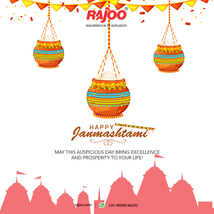 May this auspicious day bring excellence and prosperity to your life!

#HappyJanmashtami #Janmashtami2022 #KrishnaJanmashtami #JanmashtamiCelebrations #DahiHandi #RajooEngineers #Rajkot #PlasticMachinery #Machines #PlasticIndustry