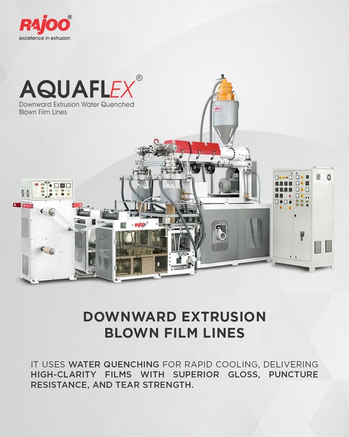 Rajoo Engineers, biodegradable film machine, nonwoven fabric machine, cup stacking machine, extruder for plastic, extrusion machinery, film inflation machine, green house film machine, hdpe pipe plant, inline dripper line, inline lateral pipe, machinery exporter, nine layer blown film machine, nonwoven bag making machine, plastic dunnage bag film, plastic Extruder, plastic processing equipment, plastic processing machinery, pvc conduit pipe, flexible pvc pipe, pvc medical pocket, pvc medical tube, pvc pipe diameter and thickness control, stretch film machine, thick thin sheet lines, thick thin sheet lines, twin screw pipe plant, twin screw pvc extruder, twin screw pvc pipe plant, wpc profile machine, sheet line , extrusion lines