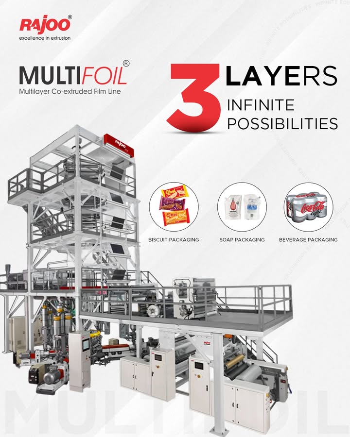 Rajoo Engineers, biodegradable film machine, nonwoven fabric machine, cup stacking machine, extruder for plastic, extrusion machinery, film inflation machine, green house film machine, hdpe pipe plant, inline dripper line, inline lateral pipe, machinery exporter, nine layer blown film machine, nonwoven bag making machine, plastic dunnage bag film, plastic Extruder, plastic processing equipment, plastic processing machinery, pvc conduit pipe, flexible pvc pipe, pvc medical pocket, pvc medical tube, pvc pipe diameter and thickness control, stretch film machine, thick thin sheet lines, thick thin sheet lines, twin screw pipe plant, twin screw pvc extruder, twin screw pvc pipe plant, wpc profile machine, sheet line , extrusion lines