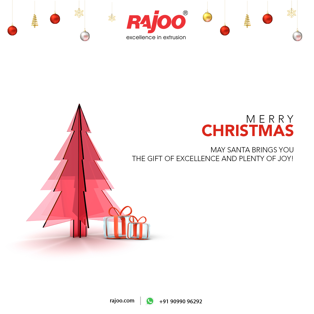 May Santa brings you the gift of excellence and plenty of joy!<br /><br />#MerryChristmas #Christmas #Christmas2022 #Celebration #NewYear #Xmas #ChristmasFestival #Festivities #ChristmasVibes #RajooEngineers #Rajkot #PlasticMachinery #Machines #PlasticIndustry