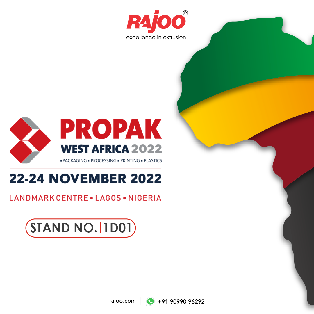 Countdown begins!<br />We are looking forward to seeing you!<br />At<br />Stand no: 1D01 ,<br />22th November to 24th November 2022<br /><br />#Propak2022 #RajooAtPropak #RajooEngineers #Rajkot #PlasticMachinery #Machines #PlasticIndustry #LagosNigeria