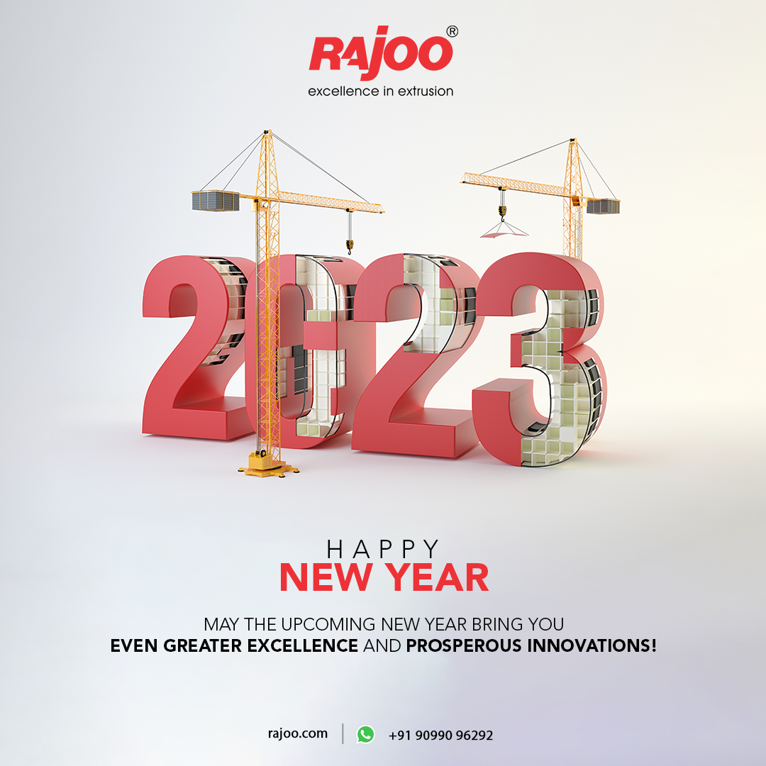 May the upcoming New Year bring you even greater excellence and prosperous innovations!<br /><br />#HappyNewYear #NewYear #NewYear2023 #Welcome2023 #NewYearWishes #NewYearResolution #NewYearMotivation #RajooEngineers #Rajkot #PlasticMachinery #Machines #PlasticIndustry