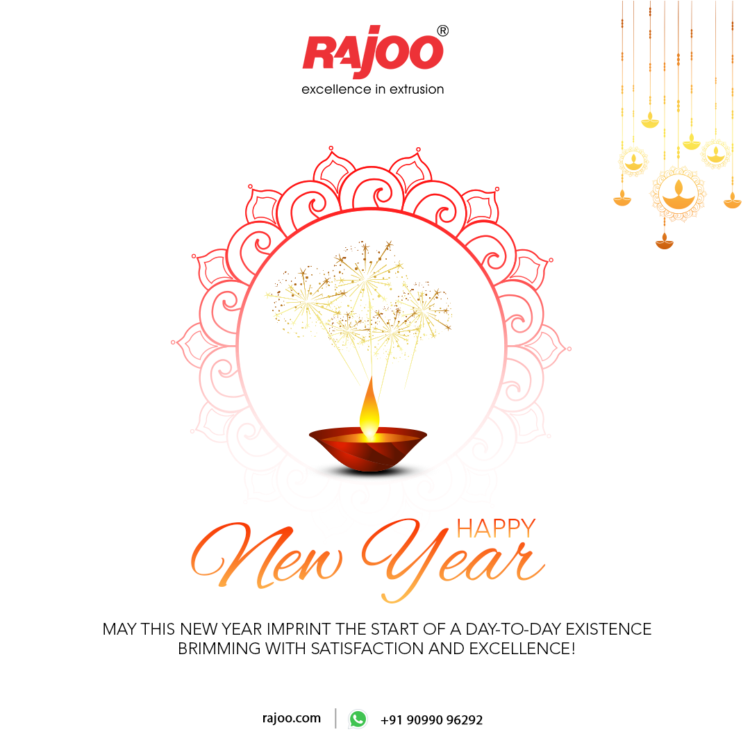 May this New year imprint the start of a day-to-day existence brimming with satisfaction and excellence!<br /><br />#HappyNewYear #NewYear #SaalMubarakh #IndianFestivals #Celebration #HappyDiwali #FestiveSeason #RajooEngineers #Rajkot #PlasticMachinery #Machines #PlasticIndustry