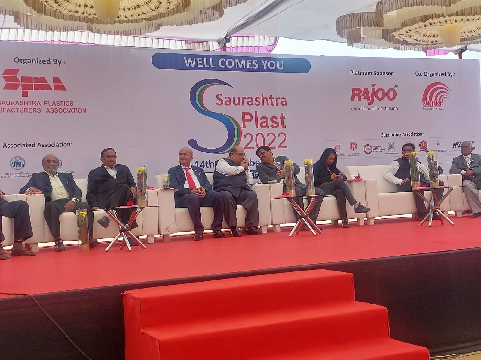 PROUD MOMENTS OF EXCELLENCE!<br />We are glad to share with you all that Khushboo Doshi today inaugurated SAURASHTRA PLAST 2022!<br />#SaurashtraPlast2022 #RajooEngineers #Rajkot #PlasticMachinery #Machines #PlasticIndustry