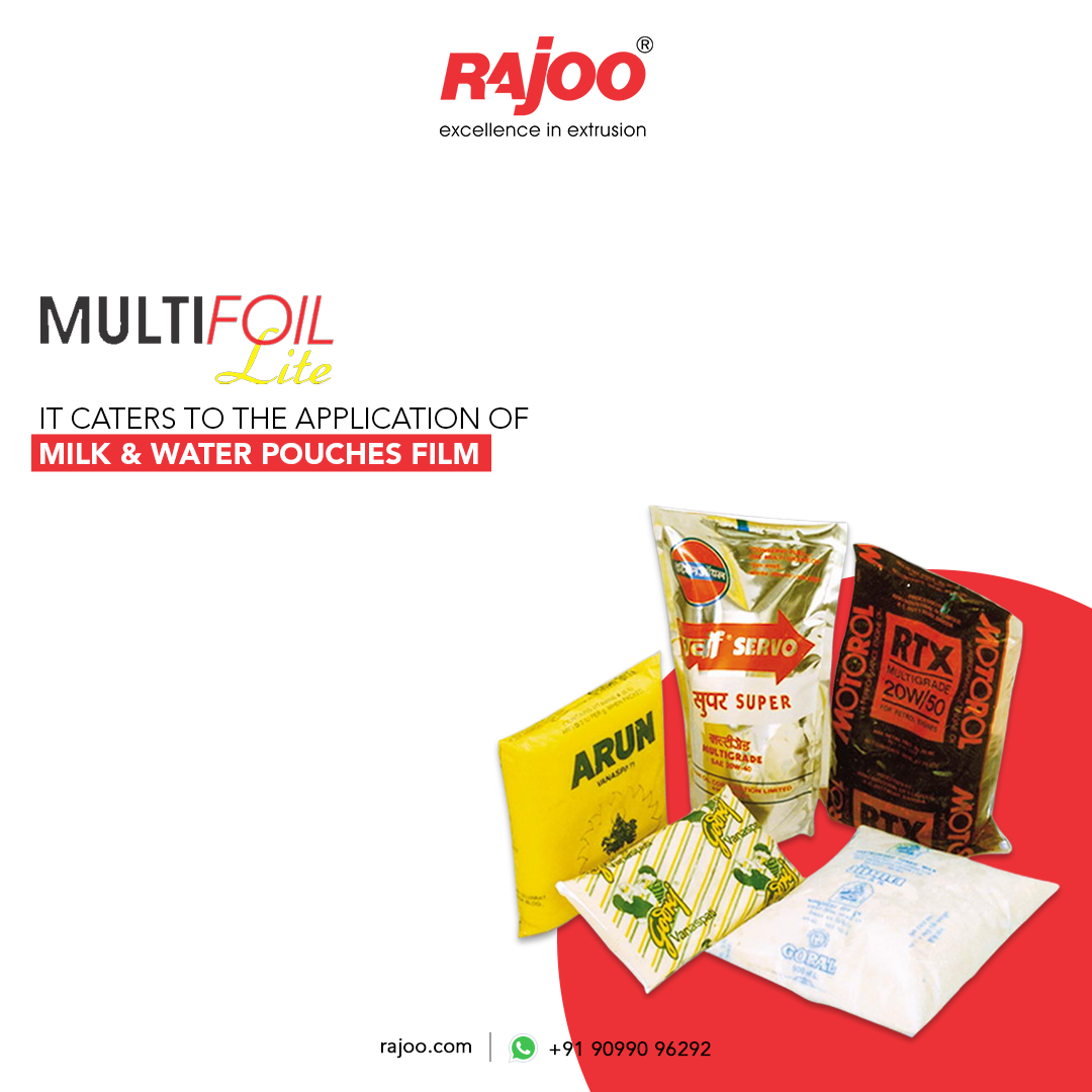 MULTIFOIL - LITE comes with trademark quality. It caters to the application of making Milk & water pouches film. It has cutting-edge features like a fully automatic surface winder, gravimetric blending and dosing, integrated material conveying, and gsm control.<br /><br />#RajooEngineers #Rajkot #PlasticMachinery #Machines #PlasticIndustry