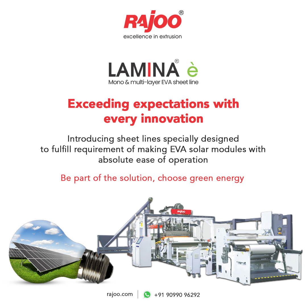 Pushing the boundaries of extrusion technology for a sustainable future, consistently surpassing expectations with each new innovation and revolutionizing manufacturing with eco-friendly practices.<br /><br />Visit our website: https://www.rajoo.com/lamina-e.html<br /><br />#LaminaE' #RajooEngineers #Rajkot #PlasticMachinery #Machines #PlasticIndustry