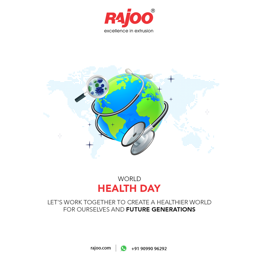 Let's work together to create a healthier world for ourselves and future generations<br />#WorldHealthDay #WorldHealthDay2023 #HealthForAll #StayHealthy #HealthyLiving #GlobalHealth #HealthMatters #HealthyLifestyle #MentalHealthAwareness #PublicHealth #RajooEngineers #Rajkot #PlasticMachinery #Machines #PlasticIndustry