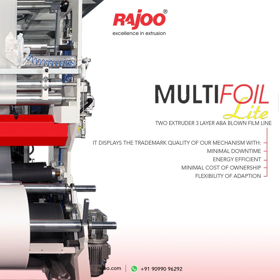 MULTIFOIL Lite is the ultimate user-friendly extruder that offers hallmark quality and minimal cost. Experience low downtime, energy efficiency, and unparalleled flexibility across diverse applications that provide our customers a competitive edge.<br /><br /><br />Visit our website,<br />https://www.rajoo.com/multifoil_lite.html<br /><br />#RajooEngineers #Rajkot #PlasticMachinery #Machines #PlasticIndustry