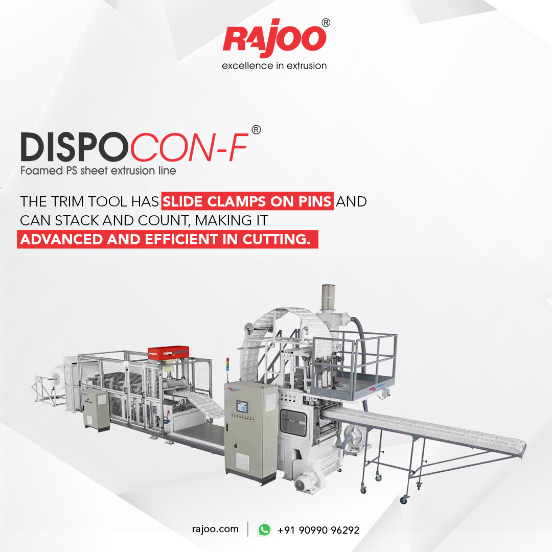 This advanced vacuum formers with servo-controlled oven and 16 zones and its equipped with trim tool featuring side clamps on pins for efficient cutting.<br /><br />For more information, Visit our website,<br />https://www.rajoo.com/dispocon_f.html<br /><br />#RajooEngineers #DispoconF #Servo #Controlled #Vacuum #Thermoformers #Rajkot #PlasticMachinery #Machines #PlasticIndustry