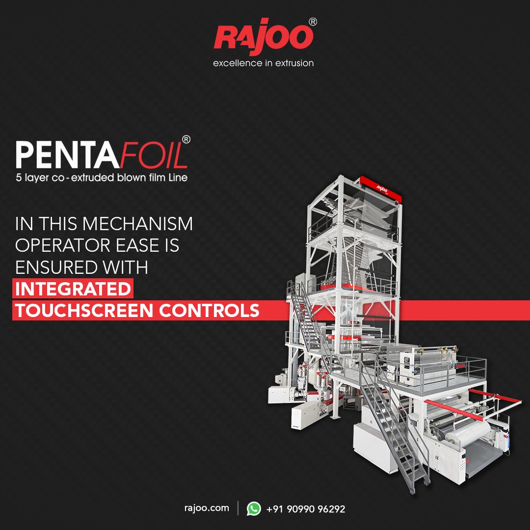 Pentafoil provides simple, stress-free operation. It is articulated with a built-in touch-screen supervisor which provides visual feedback, reduces operator and machine strain.<br /><br />For more information,<br />Visit our website,<br />https://www.rajoo.com/pentafoil.html<br /><br /><br />#Pentafoil #RajooEngineers #Rajkot #PlasticMachinery #Machines #PlasticIndustry