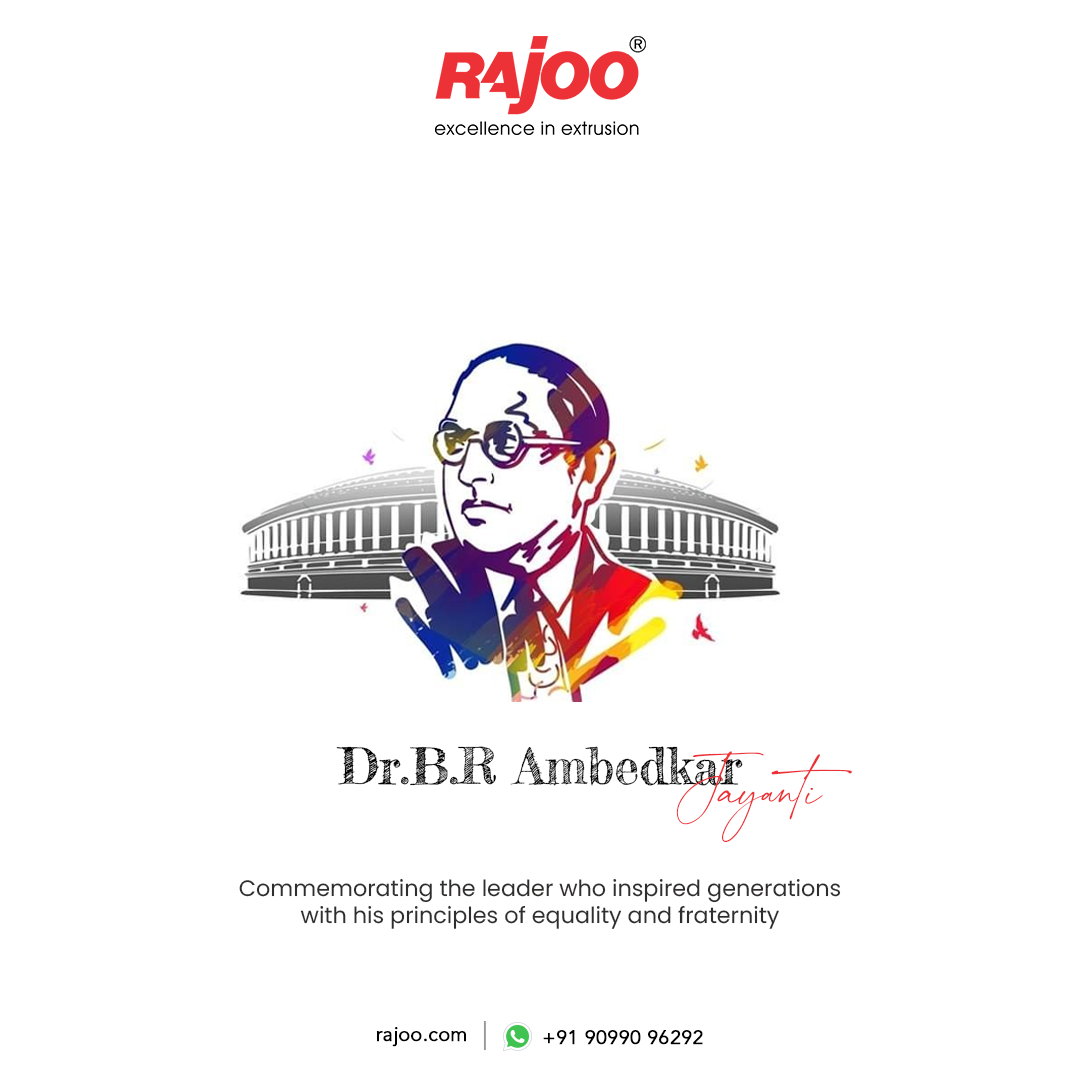 Commemorating the leader who inspired generations with his principles of equality and fraternity<br /><br />#AmbedkarJayanti #BRAmbedkar #BabasahebAmbedkar #EqualityForAll #SocialJustice #HumanRights #IndianConstitution #DalitEmpowerment #InclusionMatters #NationBuilder #RajooEngineers #Rajkot #PlasticMachinery #Machines #PlasticIndustry