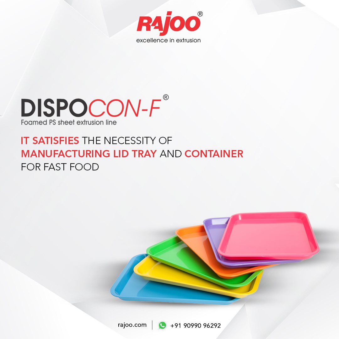 Dispocon-F is here to fulfil all your manufacturing needs, providing top-quality lid trays and containers that perfectly suit the fast food industry. Say goodbye to packaging hassles and embrace efficiency!<br /><br />For more information,<br /><br />Visit our website<br /><br />https://www.rajoo.com/dispocon_f.html<br /><br /><br /><br />#RajooEngineers #DispoconF #FastFoodPackaging #EfficiencyAtItsBest #Rajkot #PlasticMachinery #Machines #PlasticIndustry