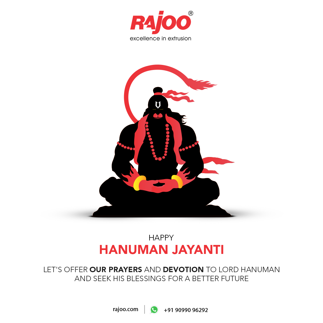 Let's offer our prayers and devotion to Lord Hanuman and seek his blessings for a better future<br />#HanumanJayanti #JayShreeRam #JayHanuman #hanuman #hanumanji #hanumanchalisa #bajrangbali #hindu #lordhanuman #Strength #Endurance #RajooEngineers #Rajkot #PlasticMachinery #Machines #PlasticIndustry