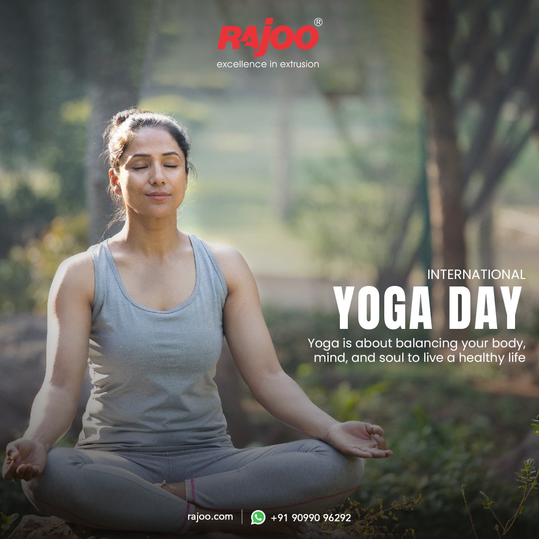 Yoga is about balancing your body, mind and soul to live a healthy life<br /><br />#InternationalYogaDay #InternationalYogaDay2023 #YogaforHumanity #Humanity #YogaForWellbeing #YogaInspiration #YogaMeditation #YogaBenefits #Excellence #RajooEngineers #Rajkot #PlasticMachinery