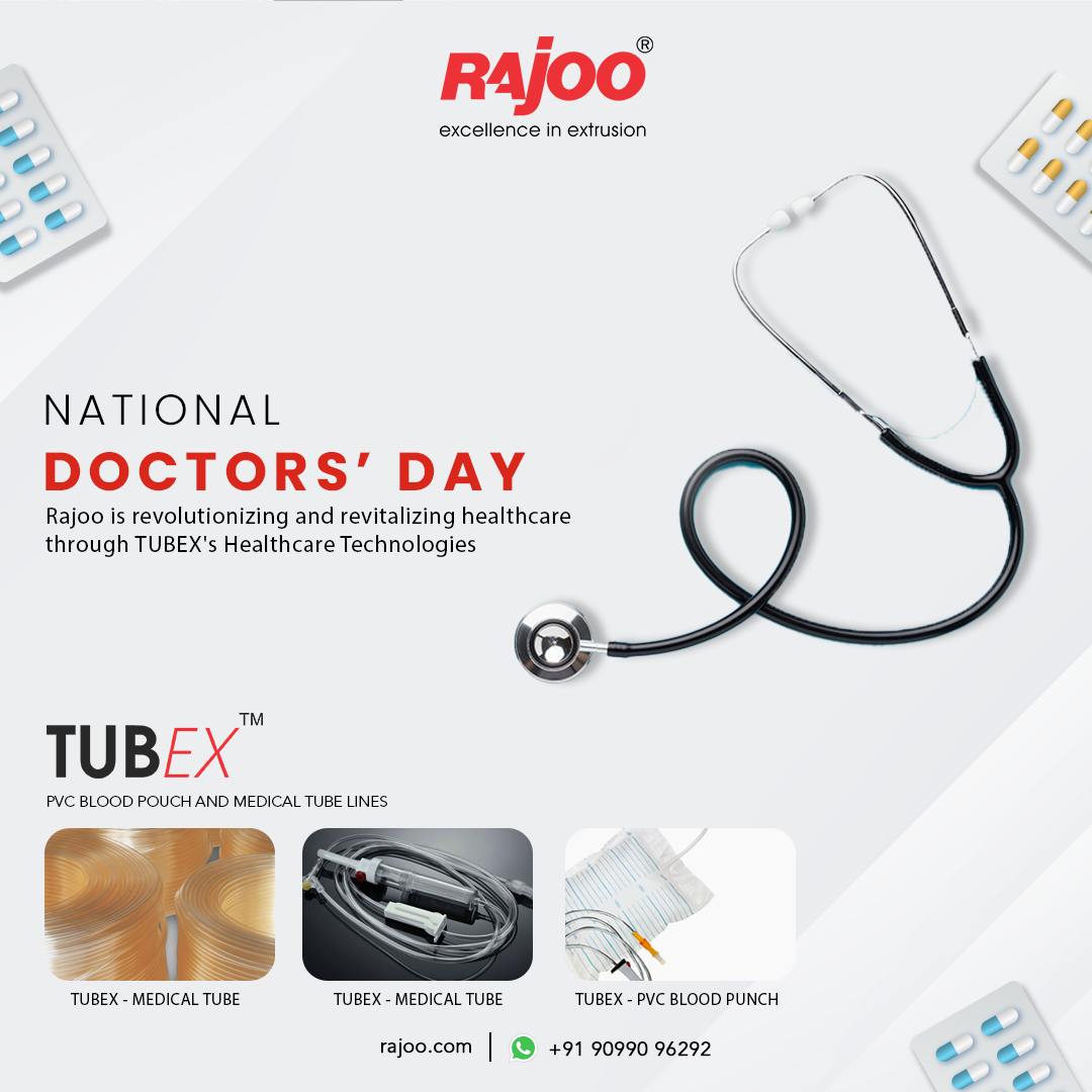 Rajoo is revolutionizing and revitalizing healthcare through TUBEX's Healthcare Technologies<br /><br />#DoctorsDay #NationalDoctorsDay #HealthcareHeroes #ThankYouDoctors #WhiteCoatHeroes #NationalDoctorsDay2023 #RajooEngineers #Rajkot #PlasticMachinery #Machines #PlasticIndustry